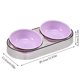 thumbnail image 3 of Estilo Transparente Pet Double Bowl Slip Cat and Dog Food Bowl Water Bowl Food Grade Friendly Material High Appearance Double Grid Food Bowl, 3 of 6