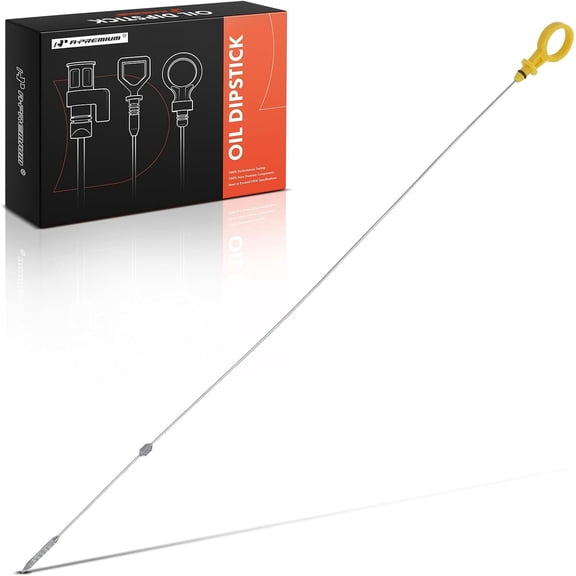 A-Premium 6.6L 8 Cyl Engine Oil Dipstick Compatible with Chevrolet, GMC Models - Silverado Sierra 2500 HD 2001-2006, Silverado Sierra 3500 Classic 2007, Engine Oil Measuring Rod Dip Stick