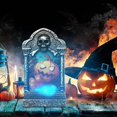 thumbnail image 3 of  LED Skeleton Gravestone Light Tombstones Figurine Light for Halloween Decoration, 3 of 6