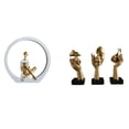 thumbnail image 1 of Estatua de niña,Estatuas de mujeres y niñas,figuritas decorativas elegantes,Escultura de arte abstracto,regalo creativo y moderno para el hogar.,Estatuas del pensador,Estatuas de pensadores, 1 of 8