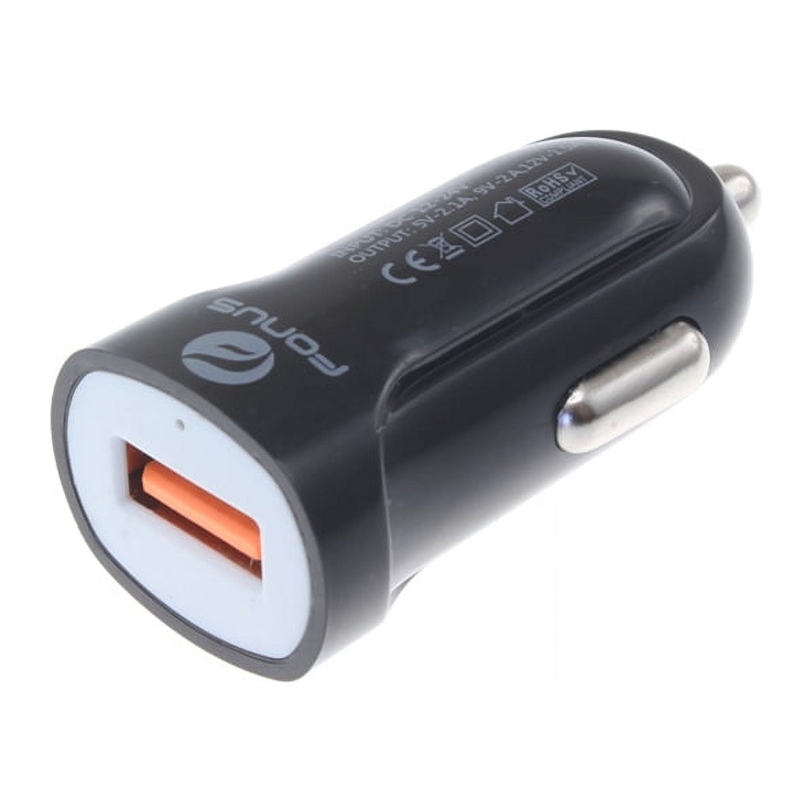 Coiled USB Cable 24W Fast Car Charger for Samsung Galaxy S23 FE Phone - Micro-USB to USB-C Adapter Power Cord Wire Quick Charge DC Socket for Samsung Galaxy S23 FE 6.4" (Fan Edition) Model