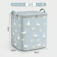 thumbnail image 6 of SHENGXINY Cute Print Clothes Organizer Storage Bags, Large-Capacity Quilt Storage Box for Closet, Dorm, Pillows, Bedding, Clothes, Toys Blue 21.7x17.7x21.7in, 6 of 7