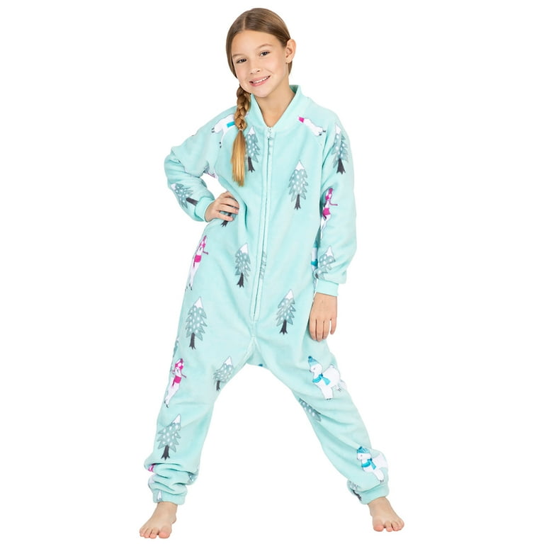 Footed Pajamas - Llamas Kids Footless Hoodie Chenille One Piece - Kids -  XLarge (Fits 5'0 - 5'3