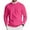 Hot Pink, variant on CharmCyan Men's Round Neck Long Sleeve Ribbed Knit Pullover Pink 3XL