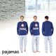 thumbnail image 2 of Conjunto de pijamas de Navidad para niños, papá, mamá, transpirable, Material de poliéster suave para primavera y otoño, ropa para el hogar, 2 of 3