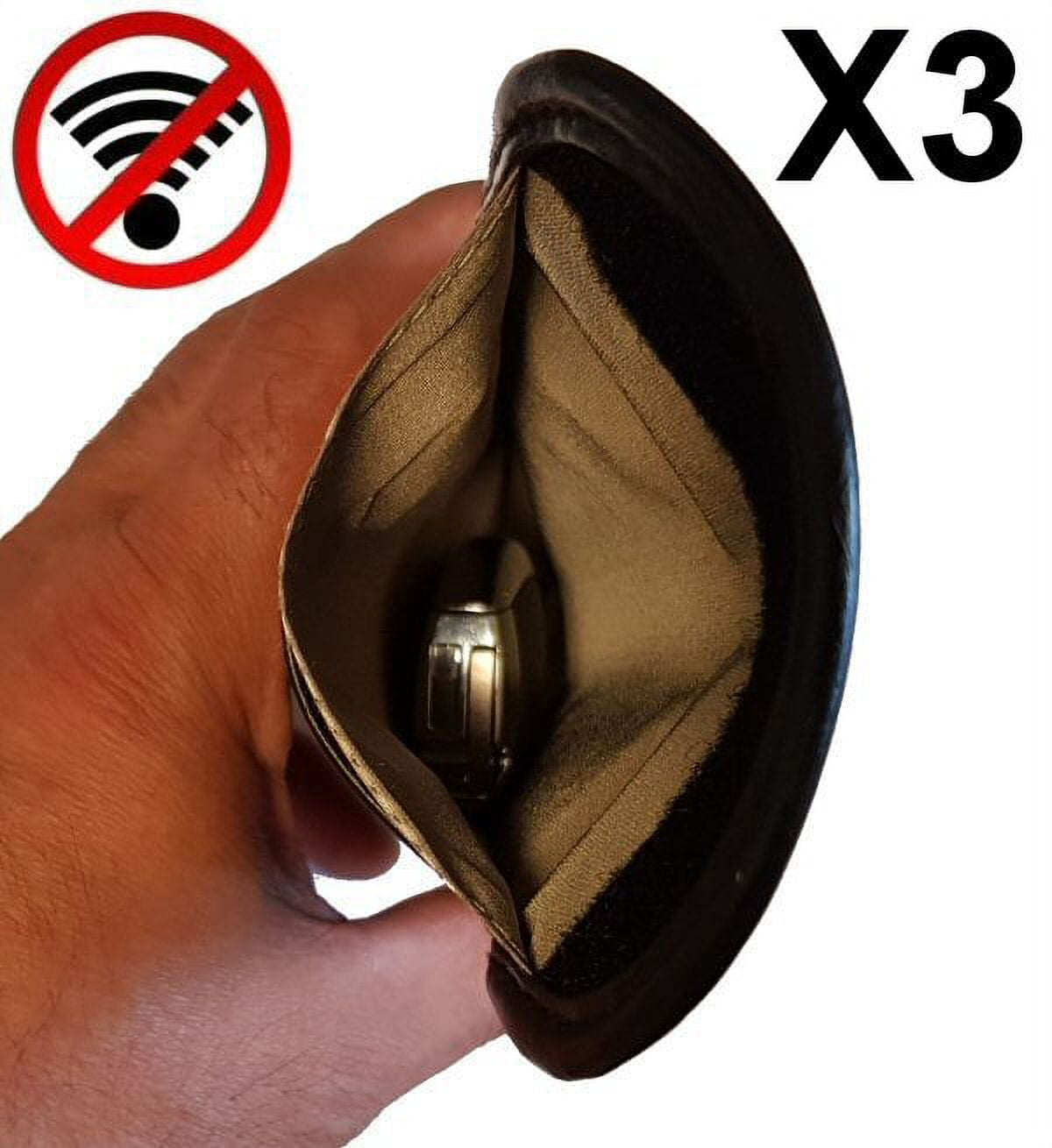 3 X Genuine Faraday Cage Bag Safe Car Keyless Entry Fob Signal Blocker Block Theft (sm)