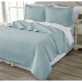 thumbnail image 1 of Home Fashion Designs Emerson Collection 3-Piece Ultra Soft Solid Quilt Set, 1 of 3
