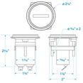 thumbnail image 5 of Seachoice Hourmeter Gauge for Boats, Round, 2 In., Stainless Steel Bezel, 5 of 5