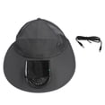 thumbnail image 2 of Sombrero De Ventilador Solar, Gorra De Béisbol Silenciosa, Gris Oscuro, Cómoda, Transpirable, Carga USB Para Pesca, Camping, Actividades Al Aire Libre, 2 of 7