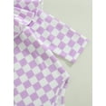 thumbnail image 6 of Bagilaanoe Newborn Baby Girl Boy Rompers Tops Checkerboard Print Long Sleeve Bodysuit 6M 12M 18M 24M Infant One Piece Jumpsuit, 6 of 7