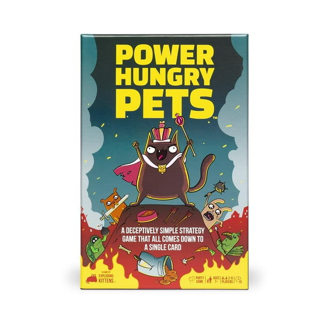 Juego de cartas Exploding Kittens Power Hungry Pets 2-6 jugadores
