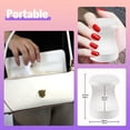 thumbnail image 3 of ZHAOCHENG Mini secador de uñas, secador de uñas LED UV blanco, secador de uñas de gel con mini secador de uñas UV, secador de uñas UV portátil, secado rápido, adecuado para salones de uñas, bricolaje, 3 of 5
