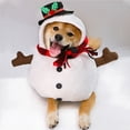 thumbnail image 5 of Christmas Pet Costume Dog Christmas Pet Supplies Clothes Cat Cotton Clothes Funny Autumn and Winter Snowman Cosplay Clothing, 5 of 10