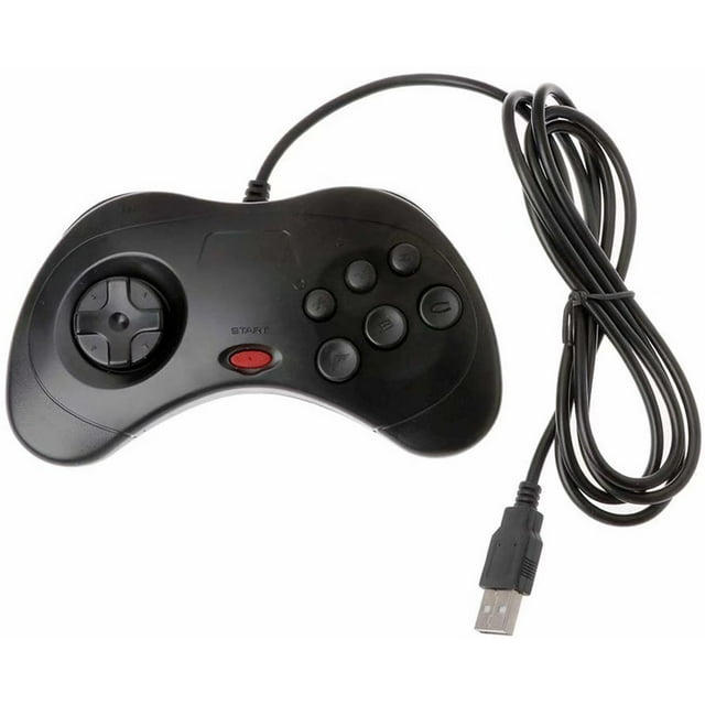 USB Classic Gamepad Controller Wired Game Controller Joypad for Sega Saturn PC