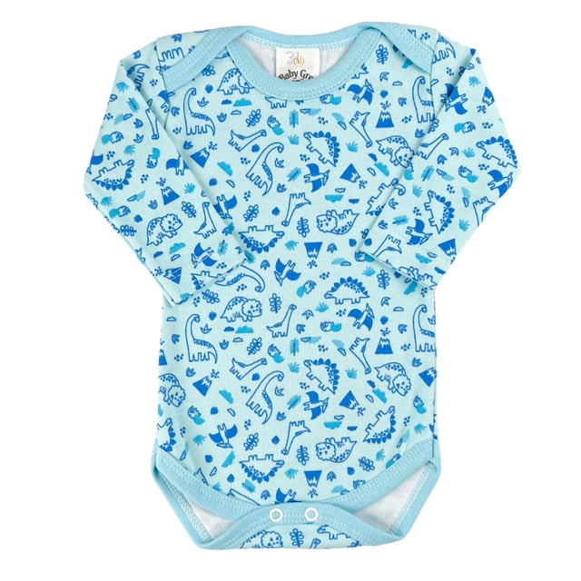 Body de gamuza estampado de manga larga - 100% algodón de primera calidad Deng Xun unisex