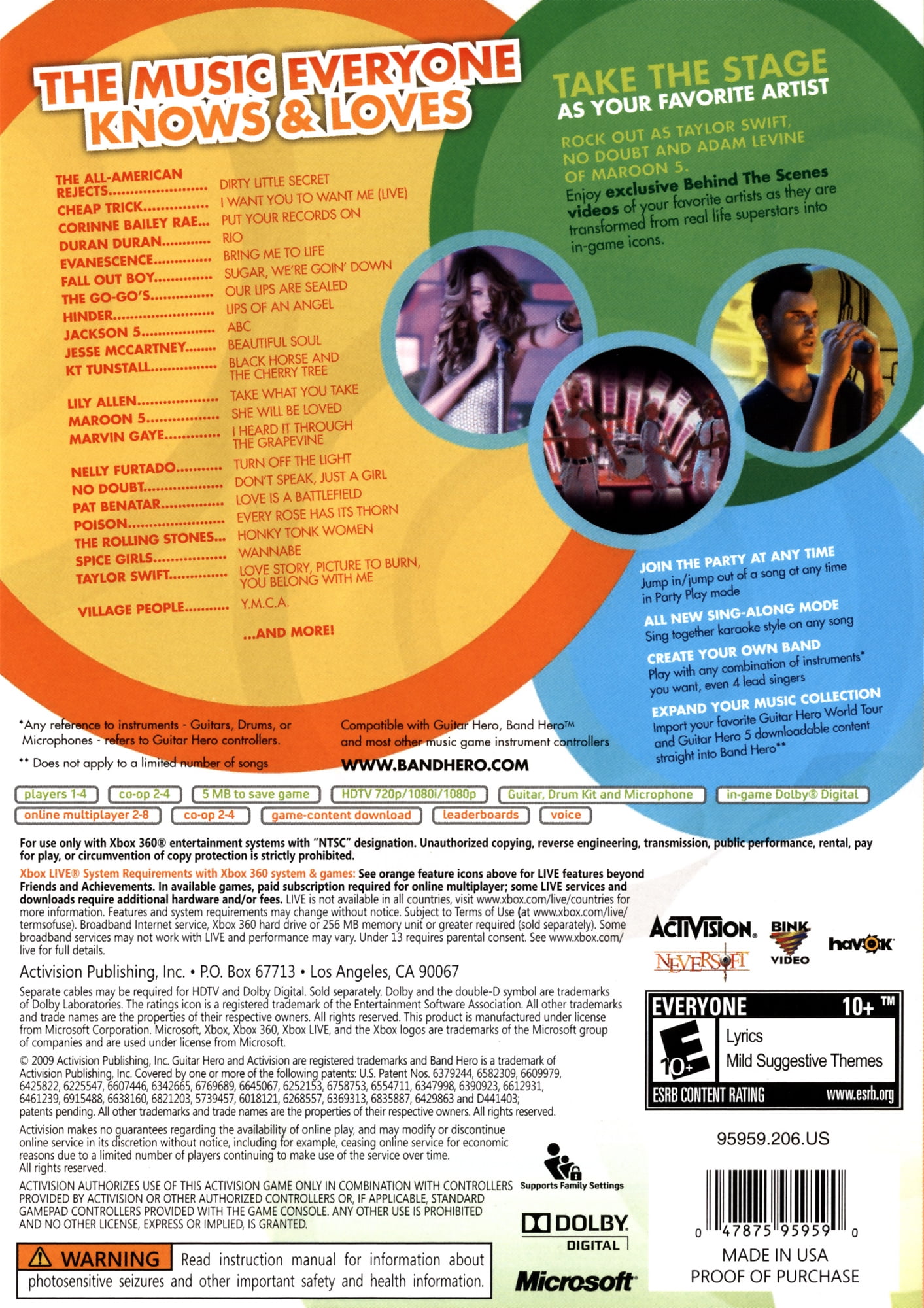 Band Hero Game Only Xbox 360 Walmart