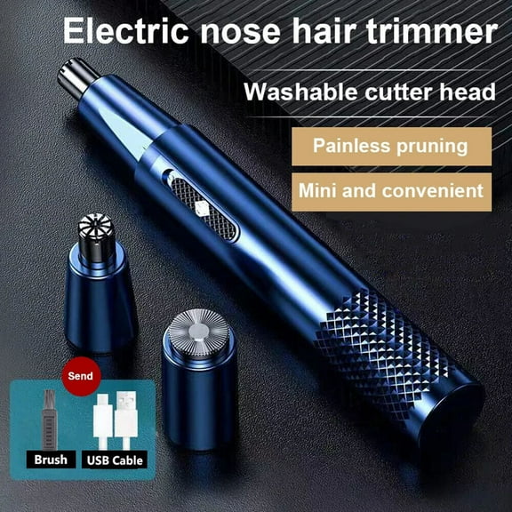 Mini Rechargeable Ear and Nose Hair Trimmer, Professional Electric Shaver, Painless Eyebrow Trimmer and Facial Hair Trimmer, IPX7 Waterproof ,Easy to Clean