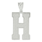 Beautiful Sterling Silver Initial H Charm