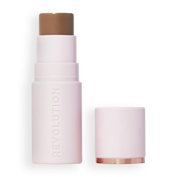 Revolution, Stick Bronzant pour la Peau, Couleur Modulable pour Joues, Yeux et Lèvres, Formule Crème à Poudre, Vegan et Sans Cruauté, Moyen Sunset, 0.15oz