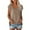 Khaki, variant on Womens V Neck Casual T Shirts Cap Sleeve Relaxed Fit Tee Stylish Elegant Soft Comfort Yoga Workout Lightweight Tops
