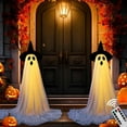 thumbnail image 6 of Stijggn Halloween Decorations Outdoor Halloween Decorations Halloweens Party Decoration Indoor,Spooky Ghost with Remote Control String Lights,Halloween-Ghost Lights for Front Porche Yard Garden Home, 6 of 8