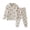 Beige, variant on Baby Boy Outfits 2 Piece Flannel Letter Print Lapel Long Sleeve Button Top And Trousers Loungewear Boys' Clothing Sets Size 18-24 Months