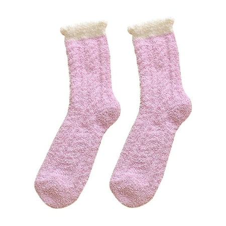

TAIAOJING Fashion Home Women Girl Soft Bed Floor Socks Warm Winter Sleeping Socks Casual Socks