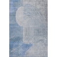 thumbnail image 2 of Addison Rugs Mayfield Premium Machine Washable Transitional Geometric Blue Rectangle Rug, 5' x 7'6", 2 of 7