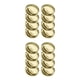 thumbnail image 3 of Matsuzay Tapa de almacenamiento a prueba de fugas con sellado de tapa dividida 24x Reemplazo para tarro Mason Dorado 2piezas Matsuzay CBP137561, 3 of 6