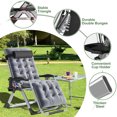 thumbnail image 4 of NAIZEA Zero Gravity Chairs Patio Chairs Lawn Lounge Chair Patio Set of 2 with Pillow and Cup Holder Patio Furniture Outdoor Adjustable Dining Reclining Folding Chairs for Deck Patio Beach Yard, 4 of 8
