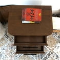 thumbnail image 6 of Stan Mid Century Solid Wood Walnut Nightstand Bed Side Tables with 2 Drawers, 6 of 6