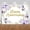 5x3FT, variant on Happy Anniversary Backdrop Purple and White Flowers Anniversary Photography Background Wedding Engagement Bridal Shower Party Decorations Banner Photo Booth Props
