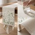 thumbnail image 5 of Table Runner Floral Print Water-Repellent Linen-Like Decorative Strip for Dining and Home, 5 of 6