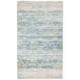 thumbnail image 2 of SAFAVIEH Saffron Candelario Floral Cotton Area Rug, Turquoise/Peach, 6' x 9', 2 of 7