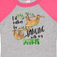thumbnail image 4 of Inktastic Id Rather Be Hanging with My Mimi Cute Sloths Boys or Girls Baby Bodysuit, 4 of 5