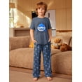 thumbnail image 4 of Arshiner Boys Pajamas Short Sleeve and Long Pants 2 Piece Pajama Set for Boys, 4 of 7