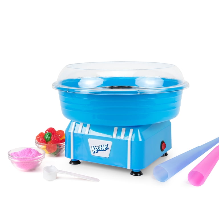 Kool-Aid Cotton Candy Maker, Blue, Includes 2 Reusable Cones