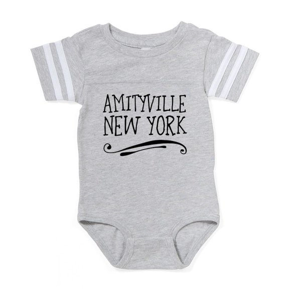 CafePress - Amityville New York - Cute Infant Baby Football Bodysuit
