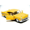thumbnail image 3 of 5" Kinsmart 1957 Chevrolet Bel Air Diecast Model Toy Car 1:40 Chevy Yellow, 3 of 5