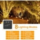 thumbnail image 3 of Serie de Luces 200 LED Solar 8 Funciones Blanca Para Jardin Luces LED Solares MYC Serie de luces led solar, 3 of 6
