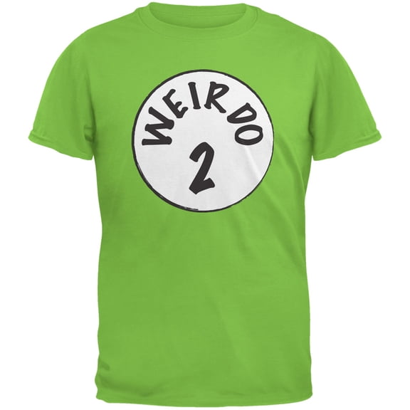 Halloween Men's Weirdo 2 Two Lime Green Short Sleeve Graphic Tee
