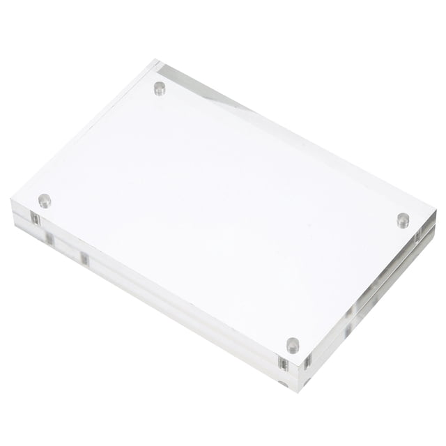 Unique Bargains 3.9' x 5.9' x 0.8' Acrylic Picture Frame Magnetic Photo Frames Display Double Sided, Clear