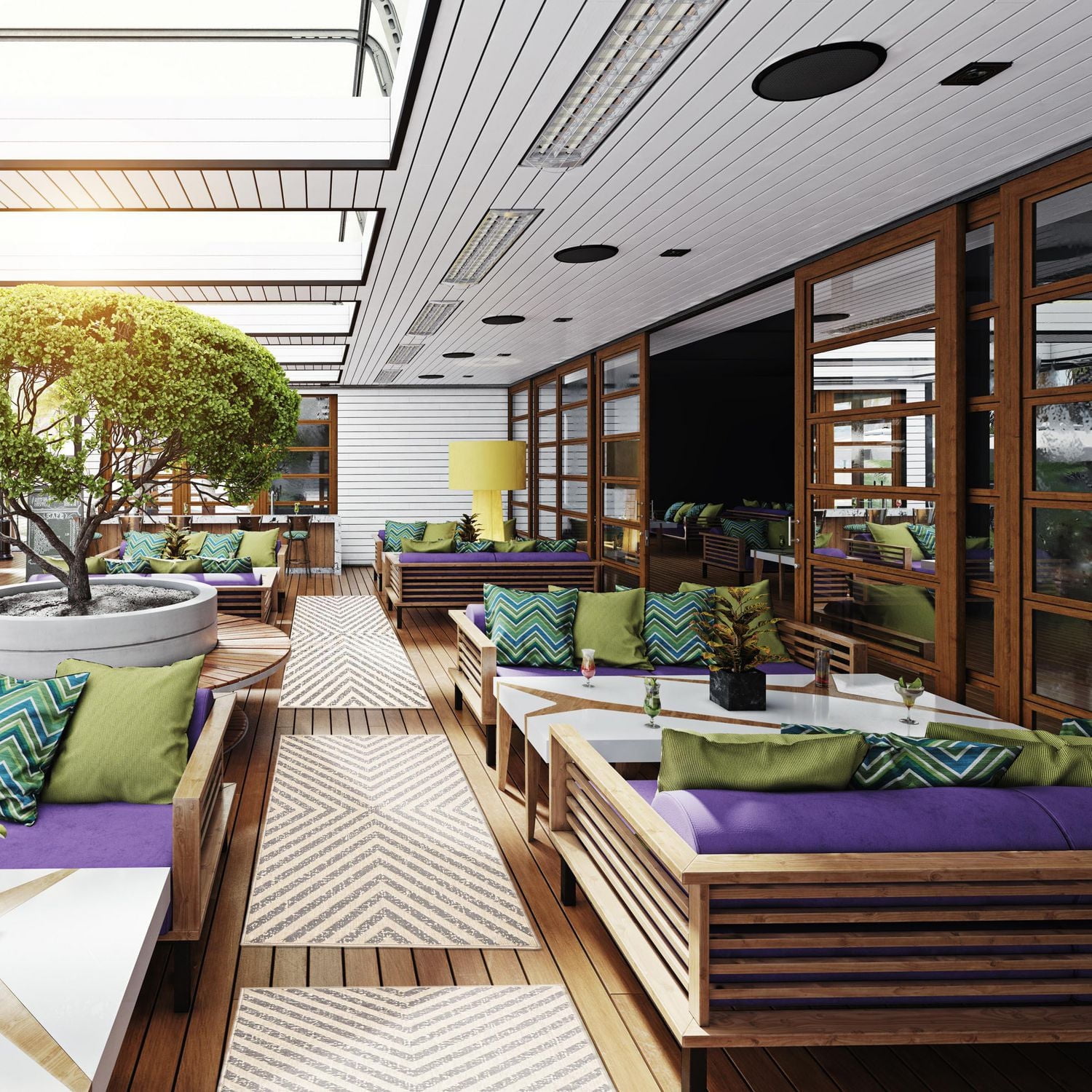 ECARPET Indoor/Outdoor for Balcony, Patio and Garden Milan