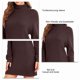thumbnail image 1 of Vestido De Punto Acanalado Vestido De Suéter De Cuello Alto De Manga Larga Elegante Casual Para Trabajo De Oficina Para Mujeres ANGGREK Ropa, 1 of 7