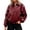 Wine, variant on Vintage Glossy Faux Leather Jacket for Women, Turn-Down Collar Zip Up, Retro Bomber Outerwear with Side Pockets, 1 Piece, S-XXL, Plus Size Friendly
