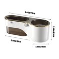 thumbnail image 3 of TIMIFIS Storage Rack Hair Dryer Rack Punch- Bathroom Wall-Mounted Hair Dryer Bracket Bathroom Hair Dryer Storage Rack Bathroom Accessories, 3 of 6