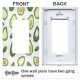 thumbnail image 3 of Yayeee Rocker Switch Wall Plate 3-Gang 6.5"x4.6" Home Decorative Outlet Cover, Avocado, 3 of 6