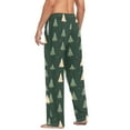 thumbnail image 3 of FORMRS Mens Pajama Pants with Pockets Sleepwear Lounge Bottoms Sizes S-2XL, Beige Christmas Trees, 3 of 7