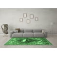 thumbnail image 3 of Ahgly Company Indoor Square Persian Emerald Green Traditional Area Rugs, 8' Square, 3 of 4