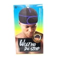 thumbnail image 1 of King J Wolfing Du-Strap #2030 No Strings-Snaps Stringless durag compressing cap (Black/Black), 1 of 4